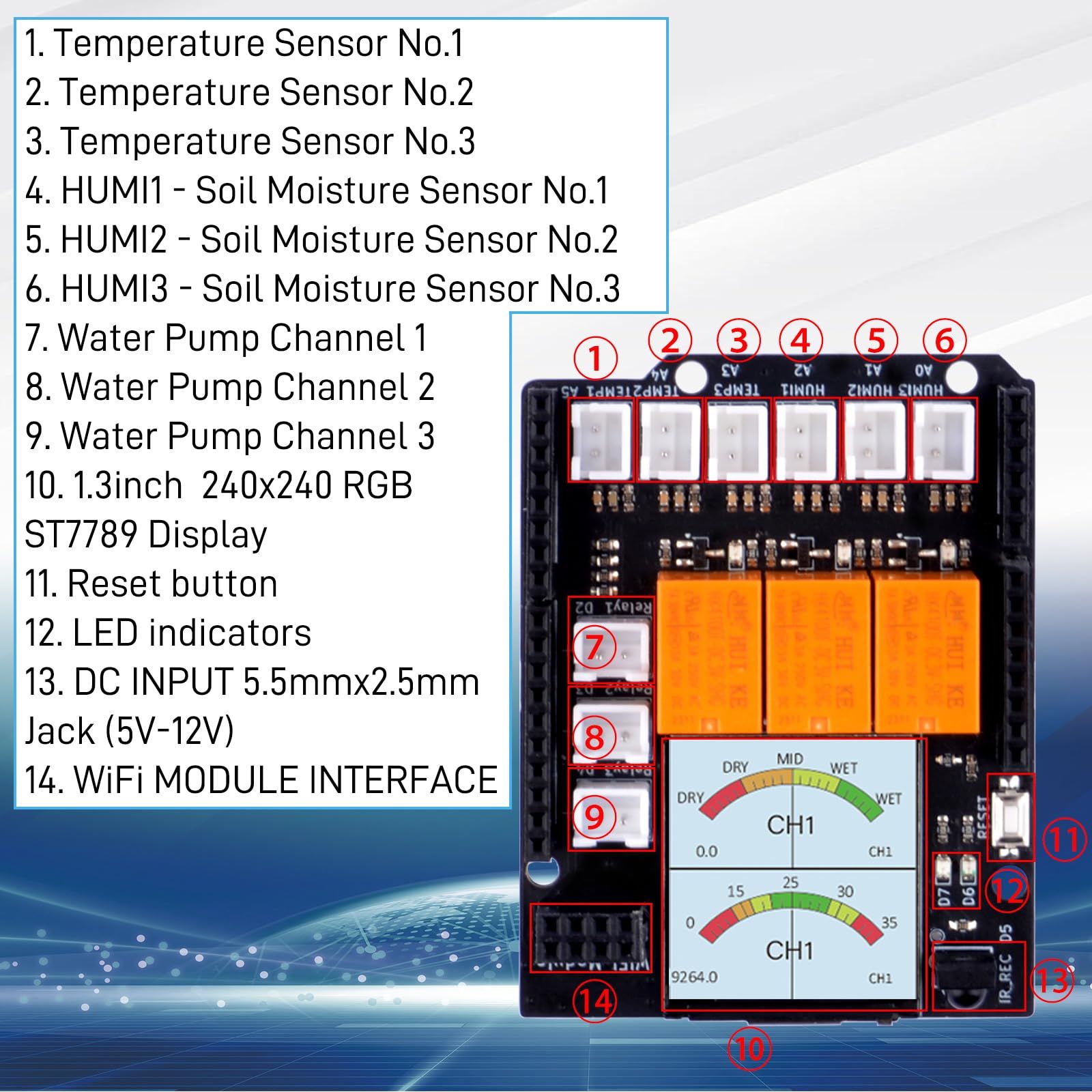 GeeekPi 植物散水キット Arduino UNO R4 WiFi 用 UNO R4 WiFi マイクロコントローラ ボード 土壌水分センサー ウォーター ポンプ 灌漑ホース オンライン ドキュメント付き
