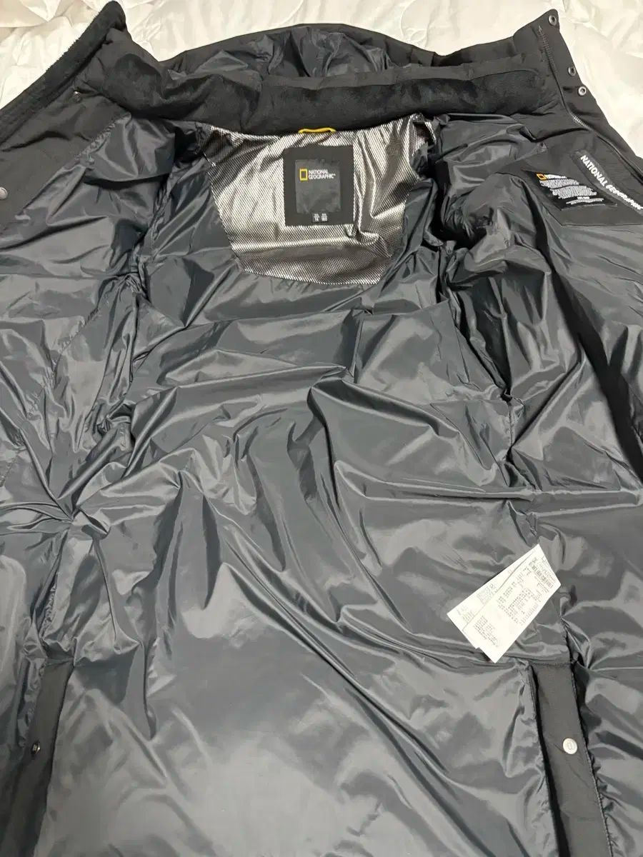 ナショナルジオグラフィック ブラック ロングダウンジャケット