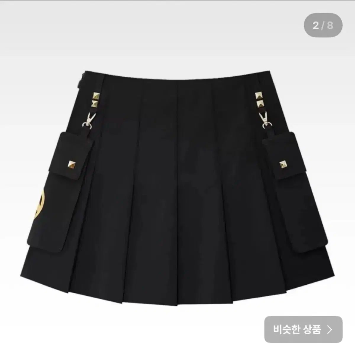 ユウタ ゴルフ ブラック プリーツ スカート s