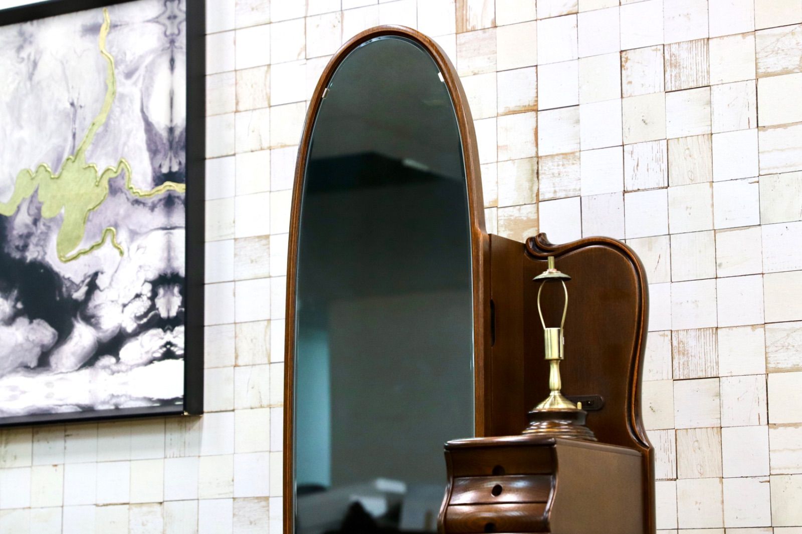 GMIS298○松永工房 カンティーニュ ドレッサー 鏡台 アンティーク エレガント クラシック IDC大塚家具 家具