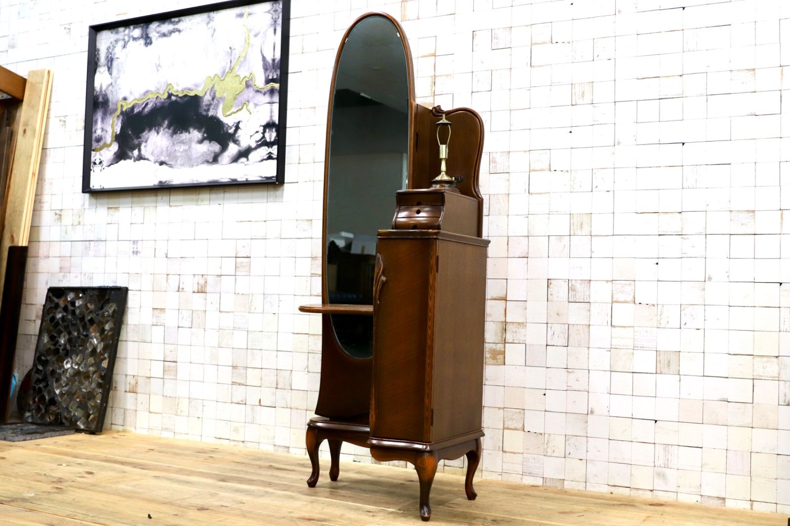 GMIS298○松永工房 カンティーニュ ドレッサー 鏡台 アンティーク エレガント クラシック IDC大塚家具 家具