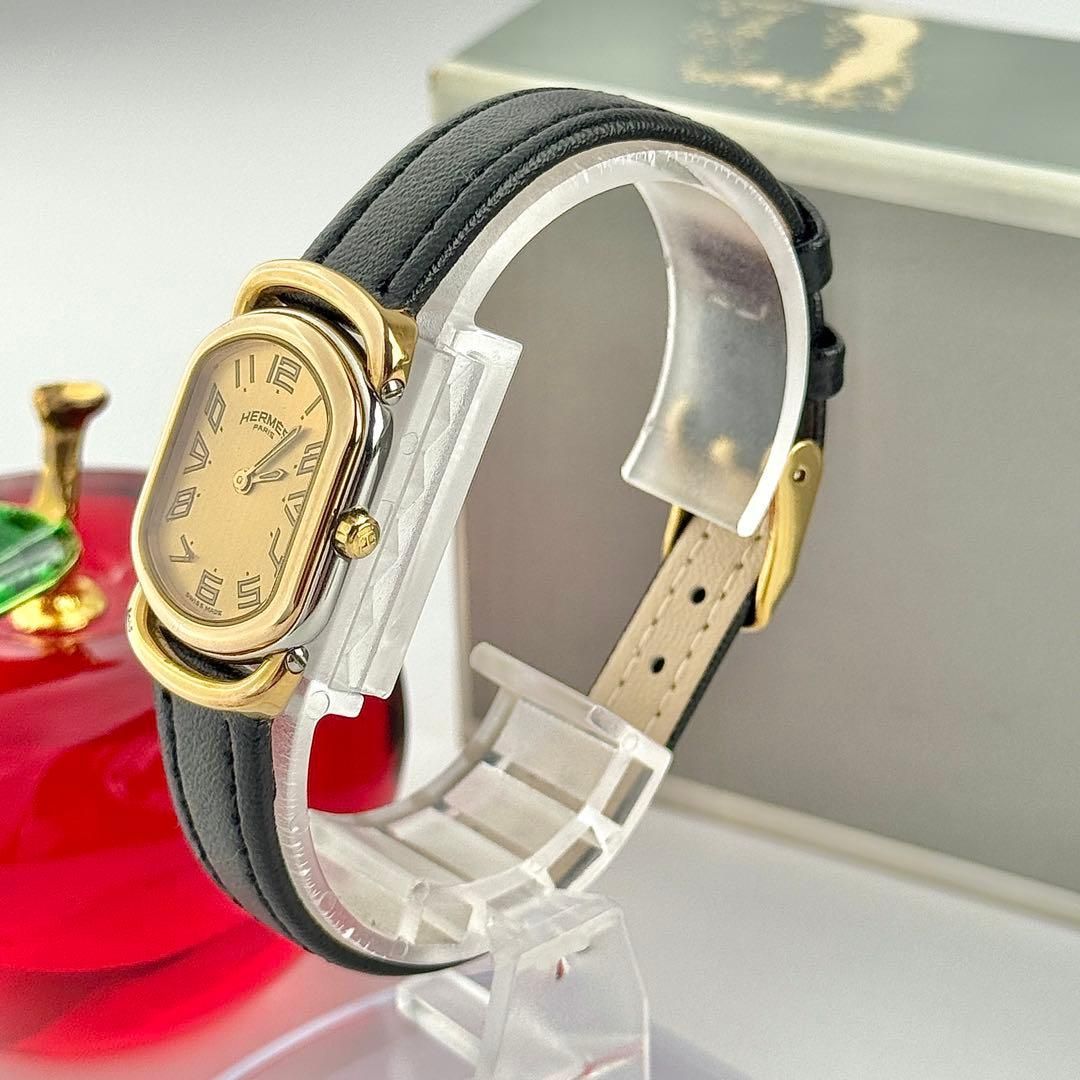 エルメス ラリー 新品ベルト 新品電池 箱付き レディース 腕時計 560