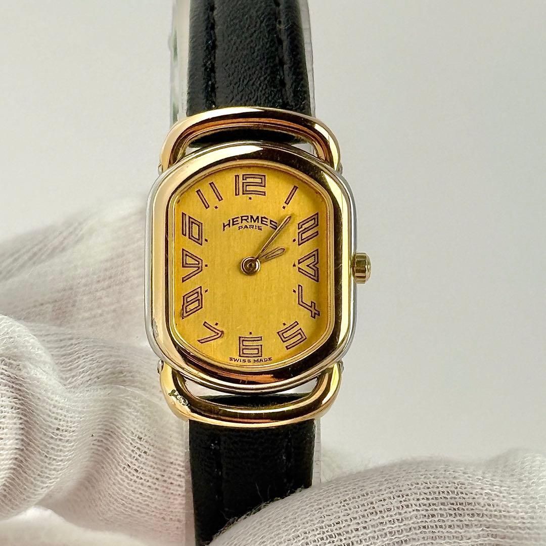 エルメス ラリー 新品ベルト 新品電池 箱付き レディース 腕時計 560