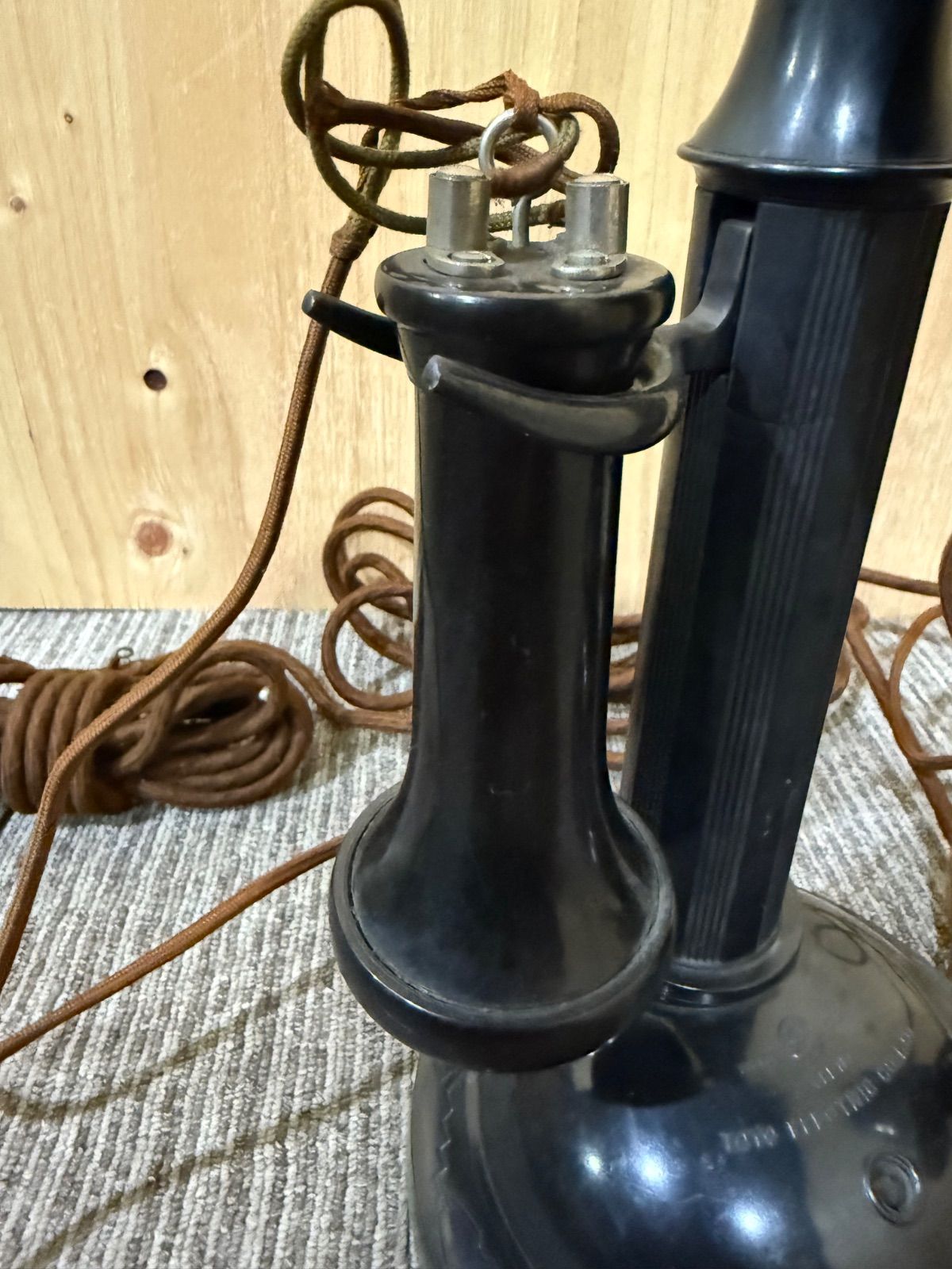 SGM 沖電気 卓上電話機 昭和５年 戦前 黒電話