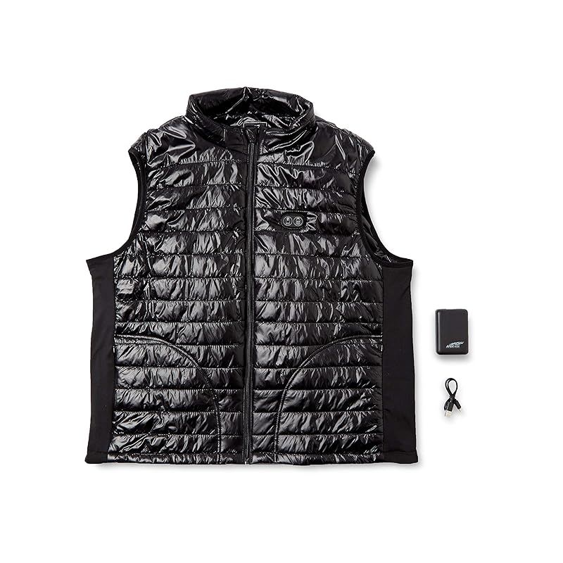 アタックベース Wスイッチヒートベスト バッテリーセット 秋冬用 ブラック 40000 11 L