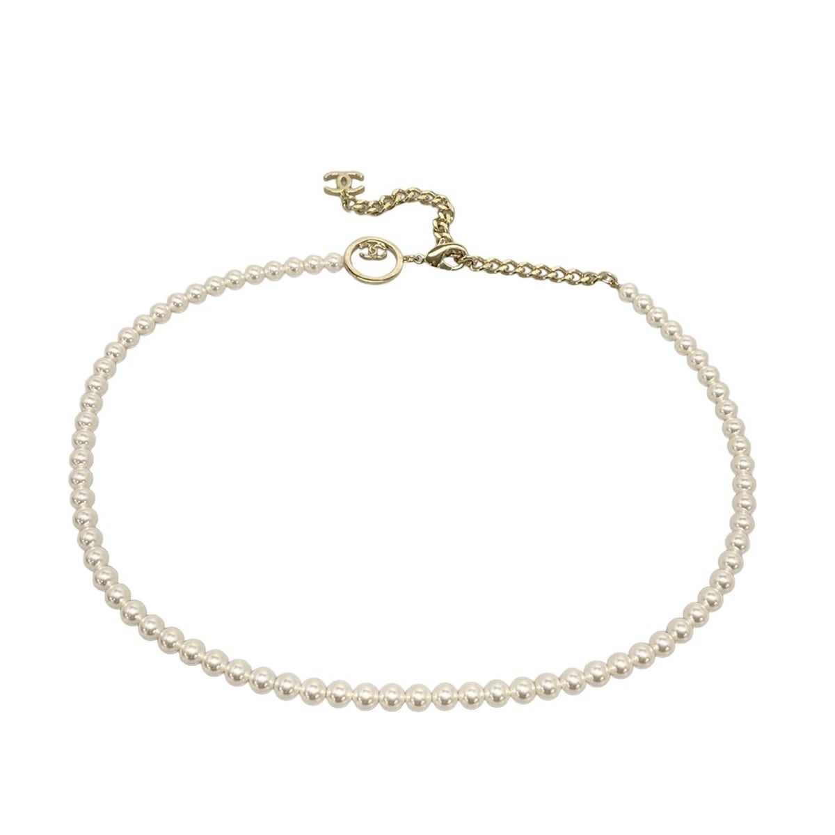 CHANEL シャネル ベルト ココマーク アイボリー×ゴールド