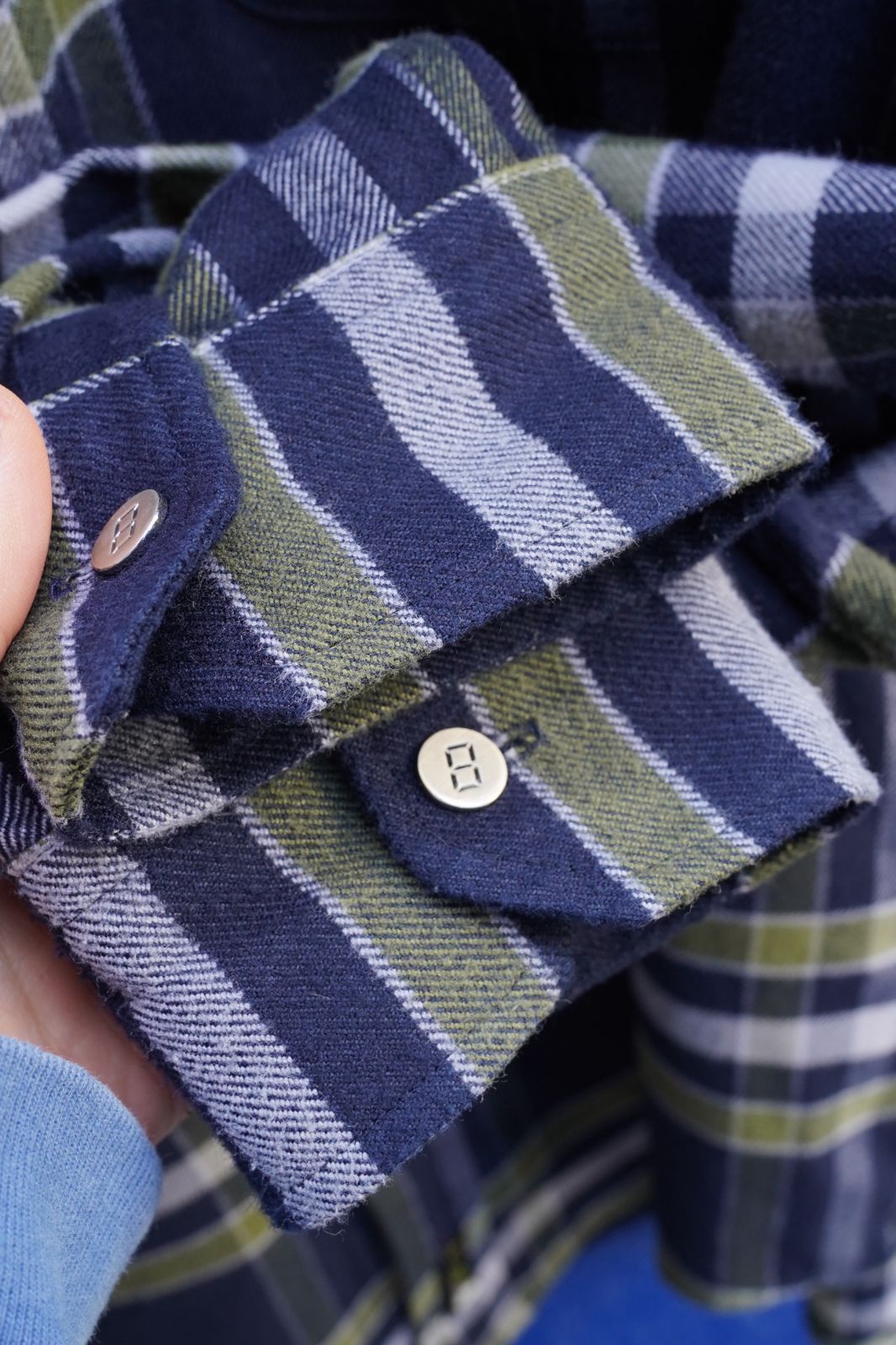 高機能フランネルチェックシャツ