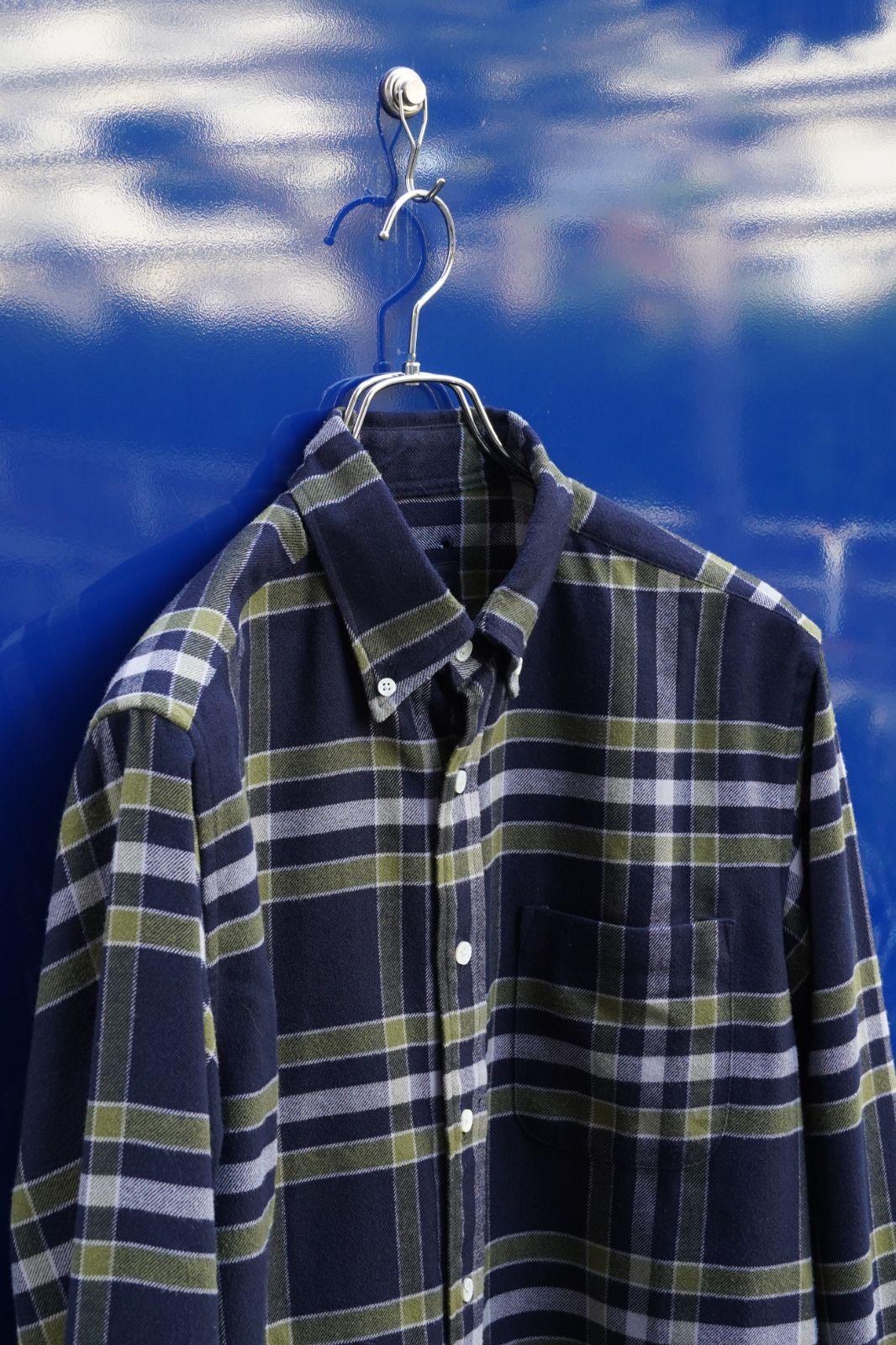 SOPHNET. ソフネット Thermostat Check B.D. Shirt 高機能フランネルチェックシャツ Lサイズ 日本製
