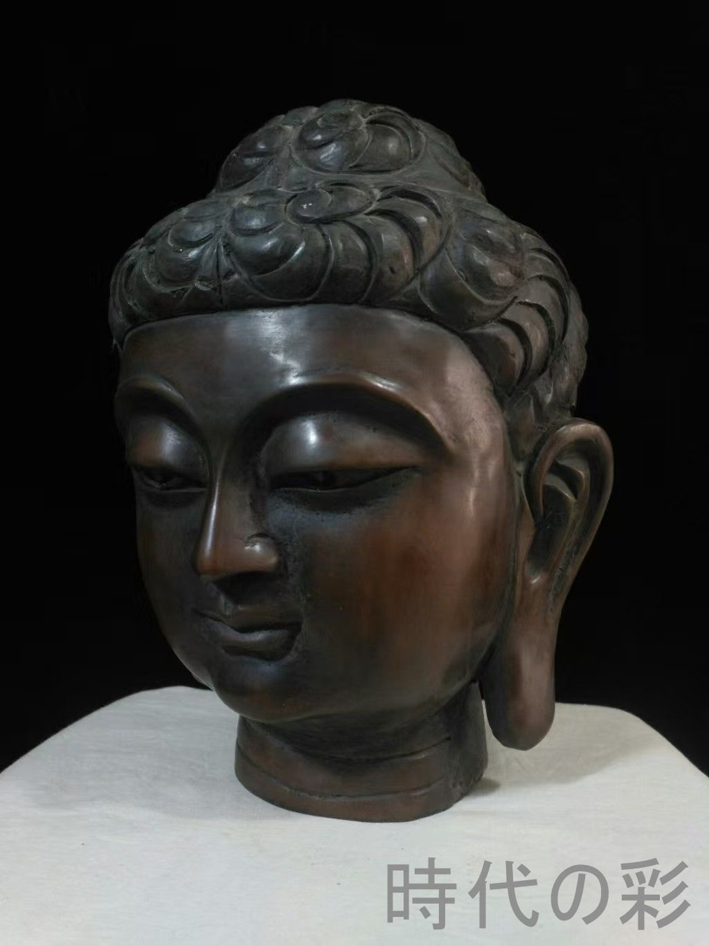 中国古美術 釈迦摩尼佛頭 乾隆年制款 老銅胎 仏像 精巧造形 古美術 骨董 アンティーク 純銅製 高浮彫 手彫り 古美味 時代物 置物 R07110316 WWW_OPDRERGINERDOGAN_COM