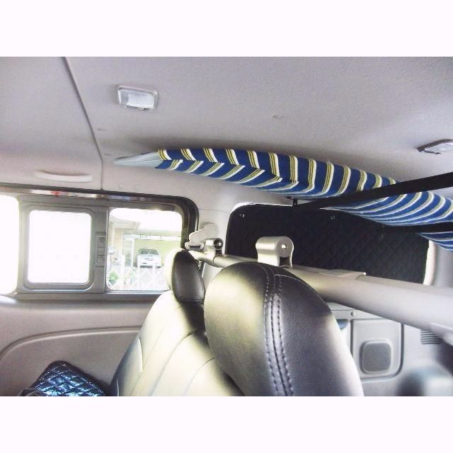 送料無料 NKC NV350キャラバンGX 凸スライドバー2本セット 延長ステー パッド付 スキースノーボード サーフボード 脚立 車内 中積み ラック ロッドホルダー 日本製