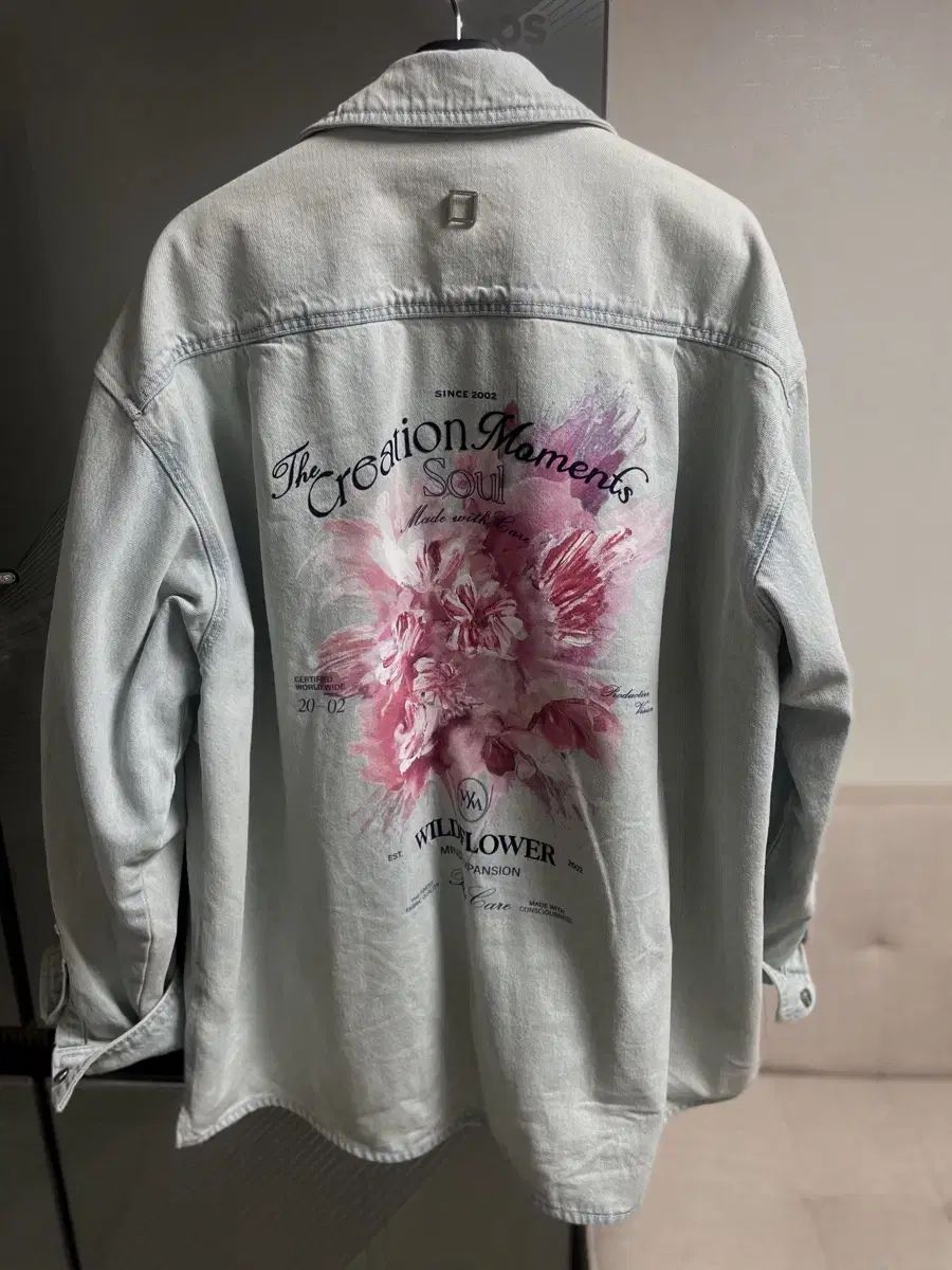 25ss ウーヨンミ フラワー デニム シャツ 105