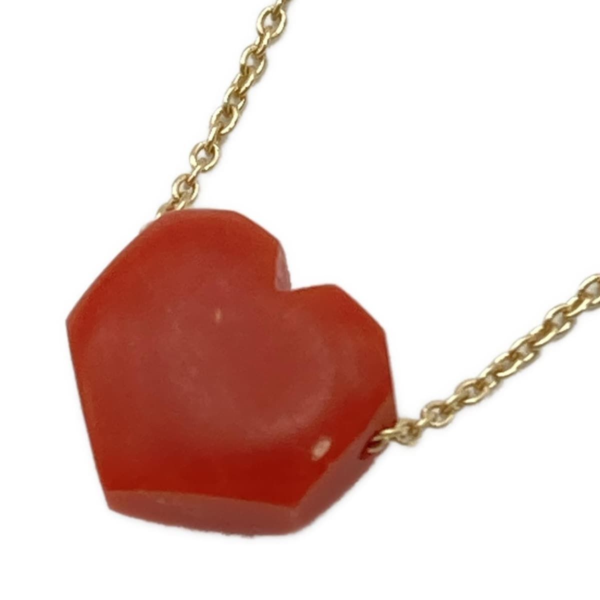  ALIITA アリータ ネックレス - K 9 YG×レッド ハート ネックレス アクセサリー