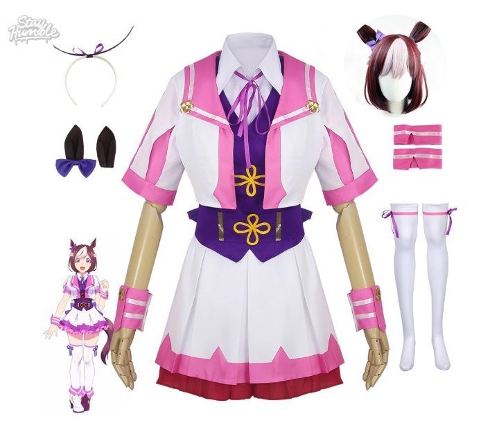 ウマ娘 プリティーダービー スペシャルウィーク コスプレ 衣装 フルセット トレーニングウェア - 勝負服