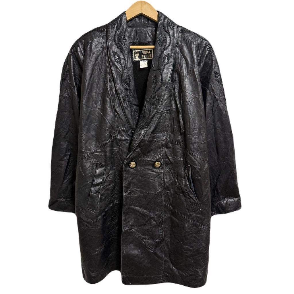 VERA PELLE ベラペレ レザーコート レザージャケット ダブルブレスト 