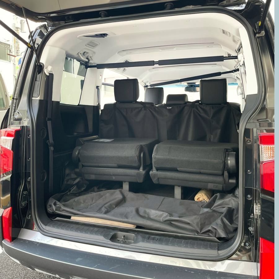 送料無料 NKC 手すり固定斜め掛けタイプ凸スライドバー2本セット 助手席上2列目右 3列目は固定金具式 延長ステー パッド 固定金具2穴予備付き