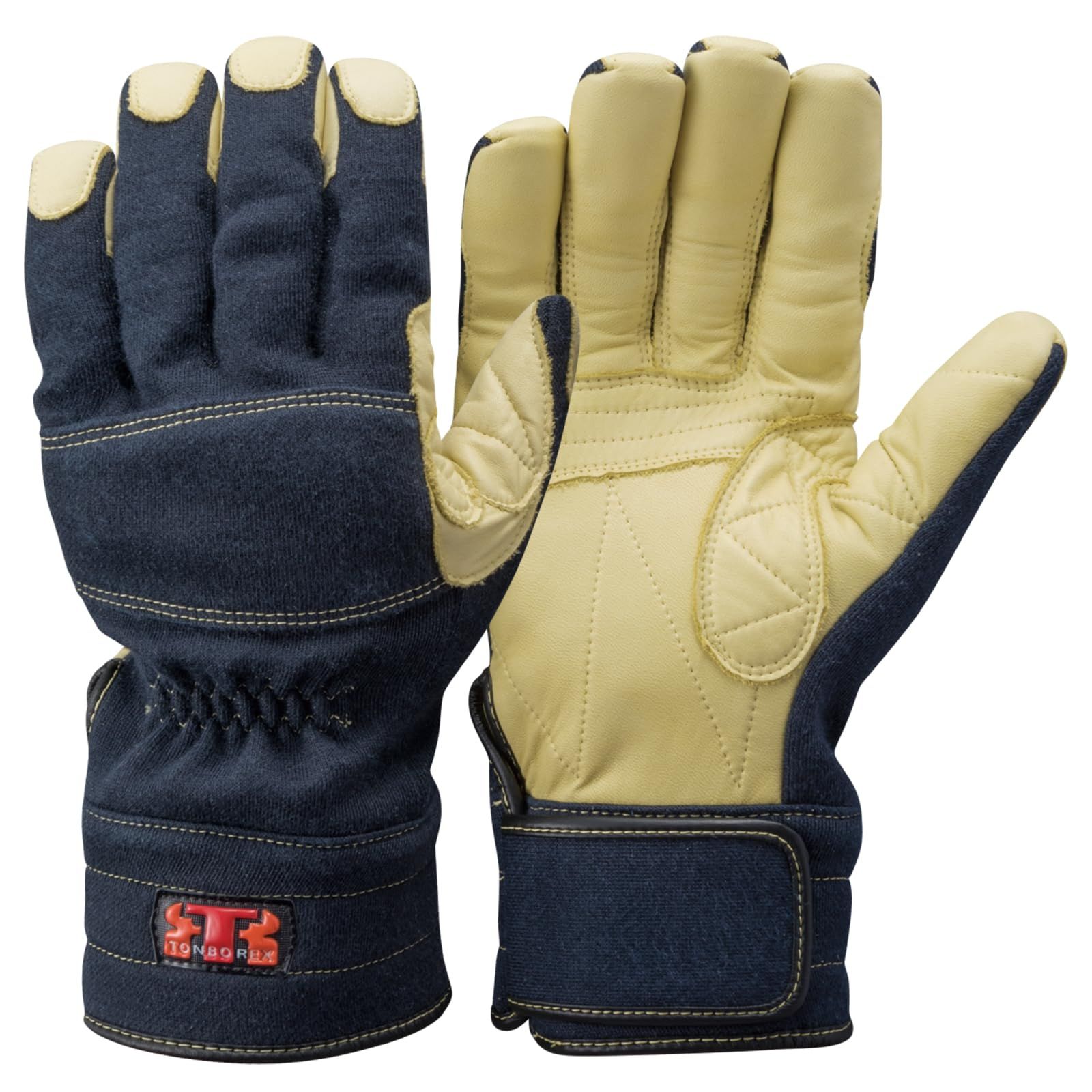 耐熱 耐炎 難燃性 高弾性 引裂き 高強度 機械的強度性能 突刺し 救助 災害 消防 摩擦抵抗 消防団 切創抵抗 K-A175 手袋 レスキュー 防火 ケブラー繊維 トンボレックス 3層構造 TONBOREX