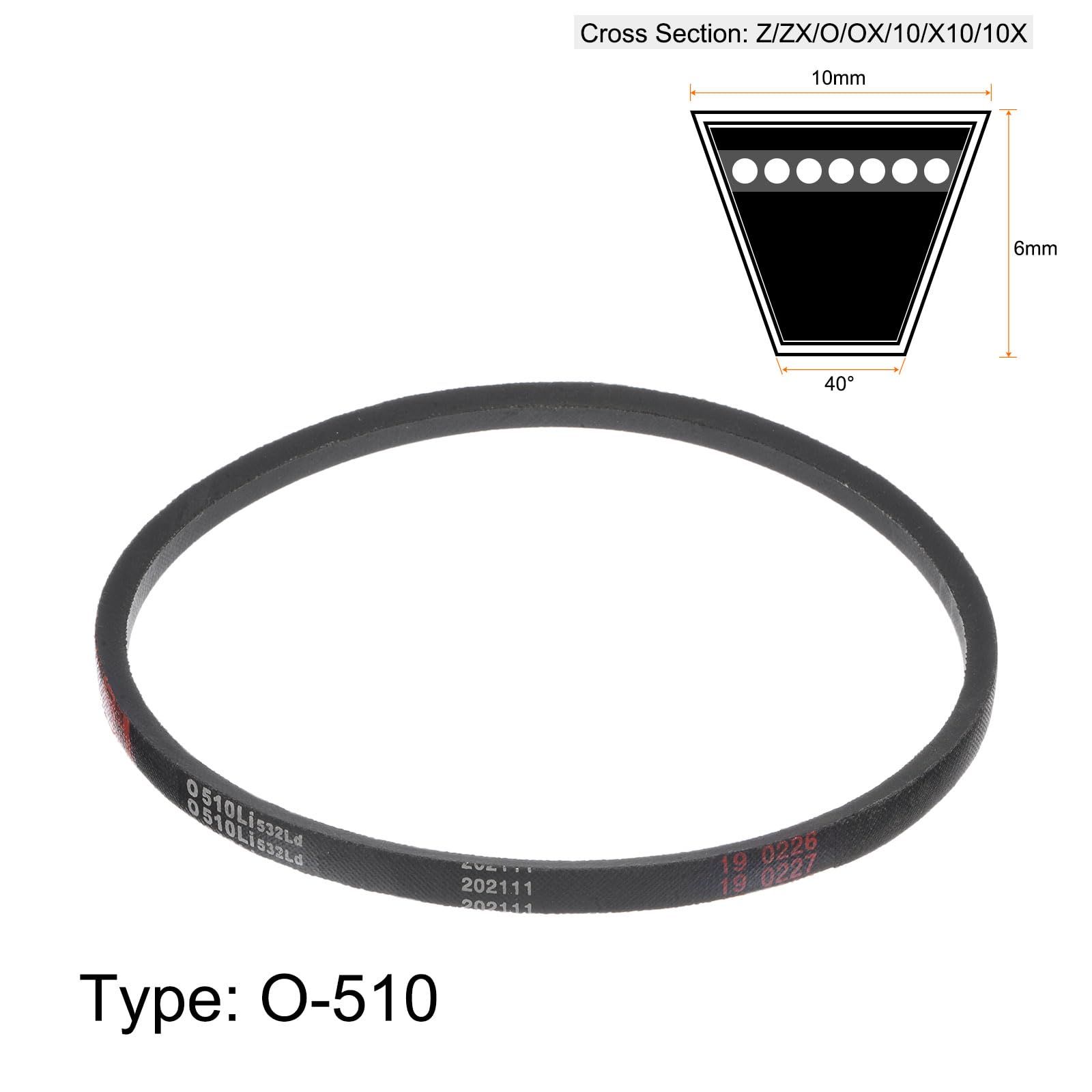 新品 uxcell O-510 Vベルト 駆動ベルト 洗濯機ベルト ラバー 動力伝達