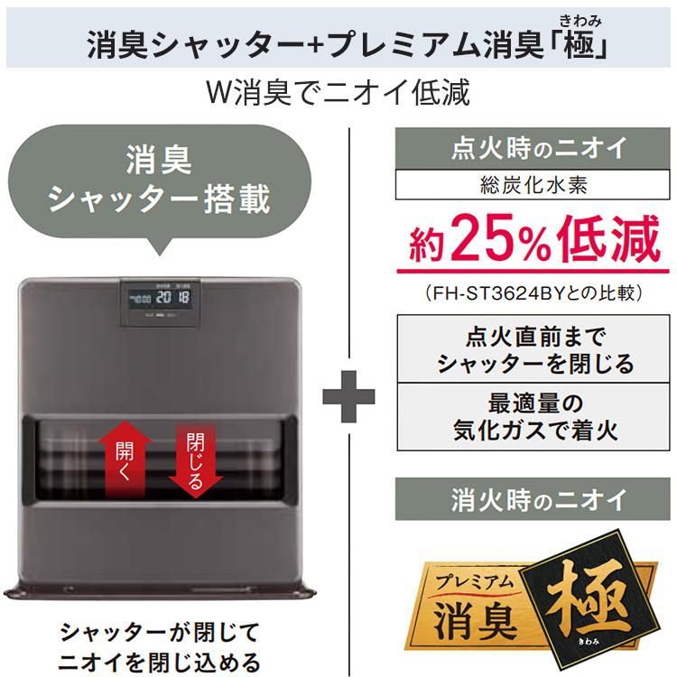 コロナ 石油ファンヒーター 木造15畳 コンクリート20畳 タンク容量7.2L FH-VX5724BY W ホワイト