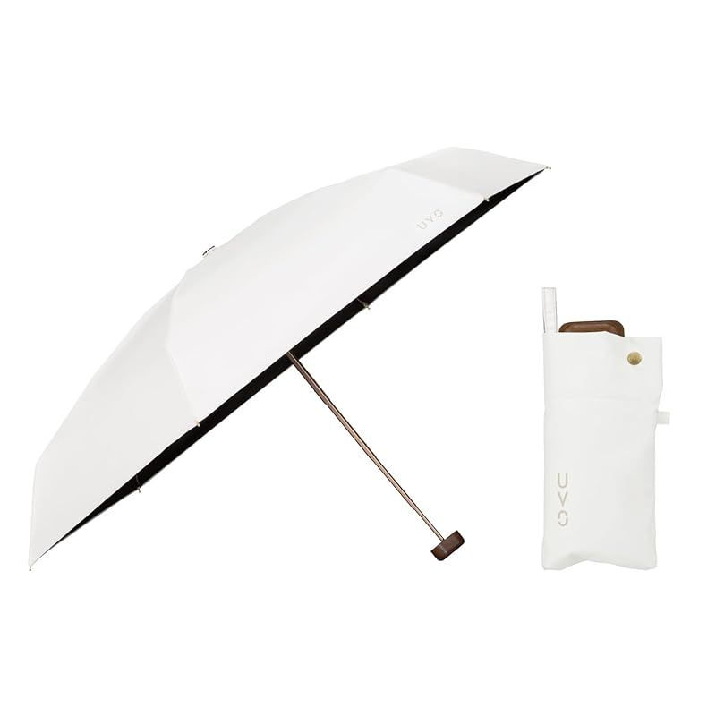 迅速発送 Wpc. 最強の日傘 UVO ウーボ 折りたたみ傘 5段 無地 オフ 遮光率&UVカット率 |UPF50+|遮熱|晴雨兼用 コンパクト 親骨53cm レディース おしゃれ 可愛い シンプル カジュアル 女性 UVO5F-024 0