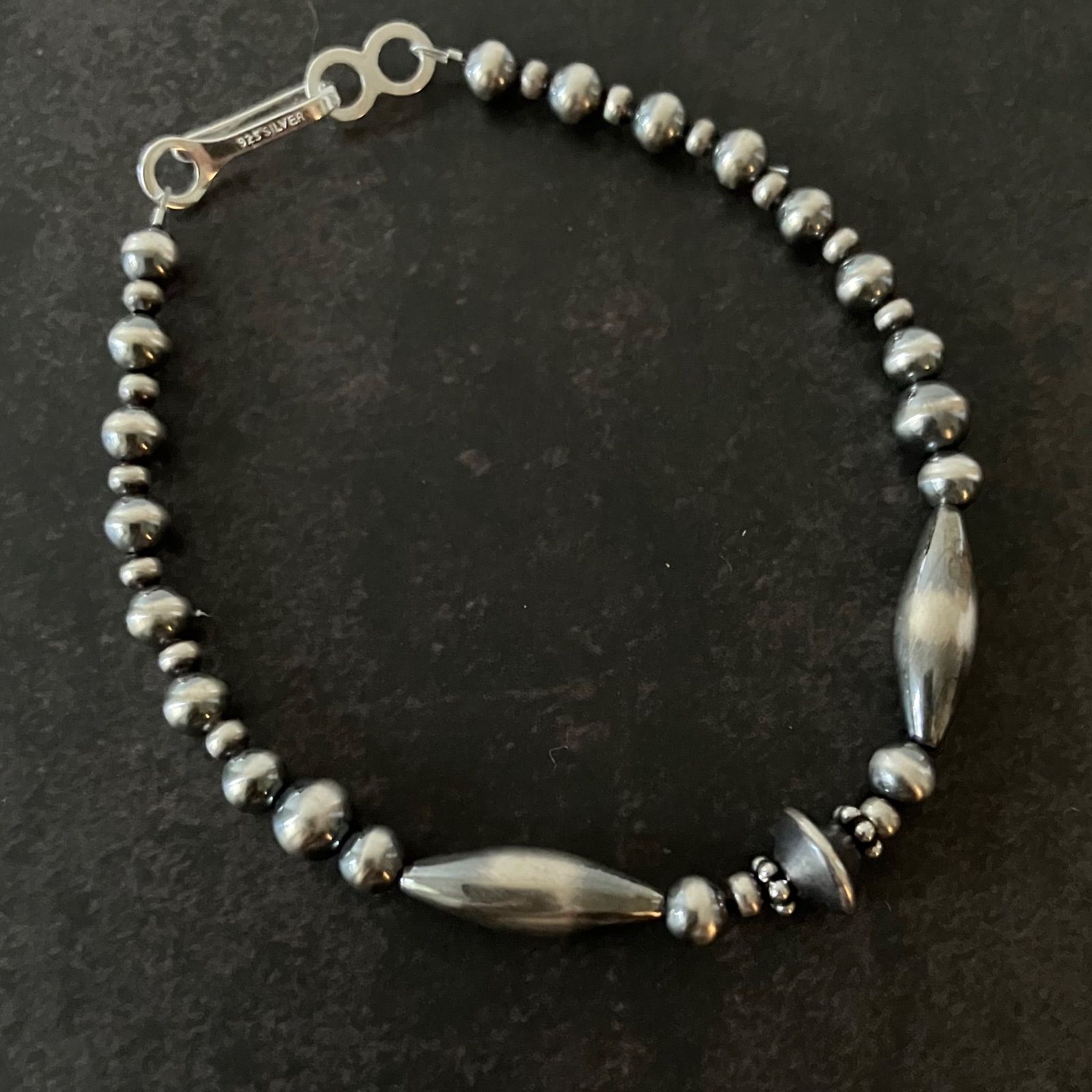 silver925ナバホパールのブレスレット17.5cmレディース vywtqfo