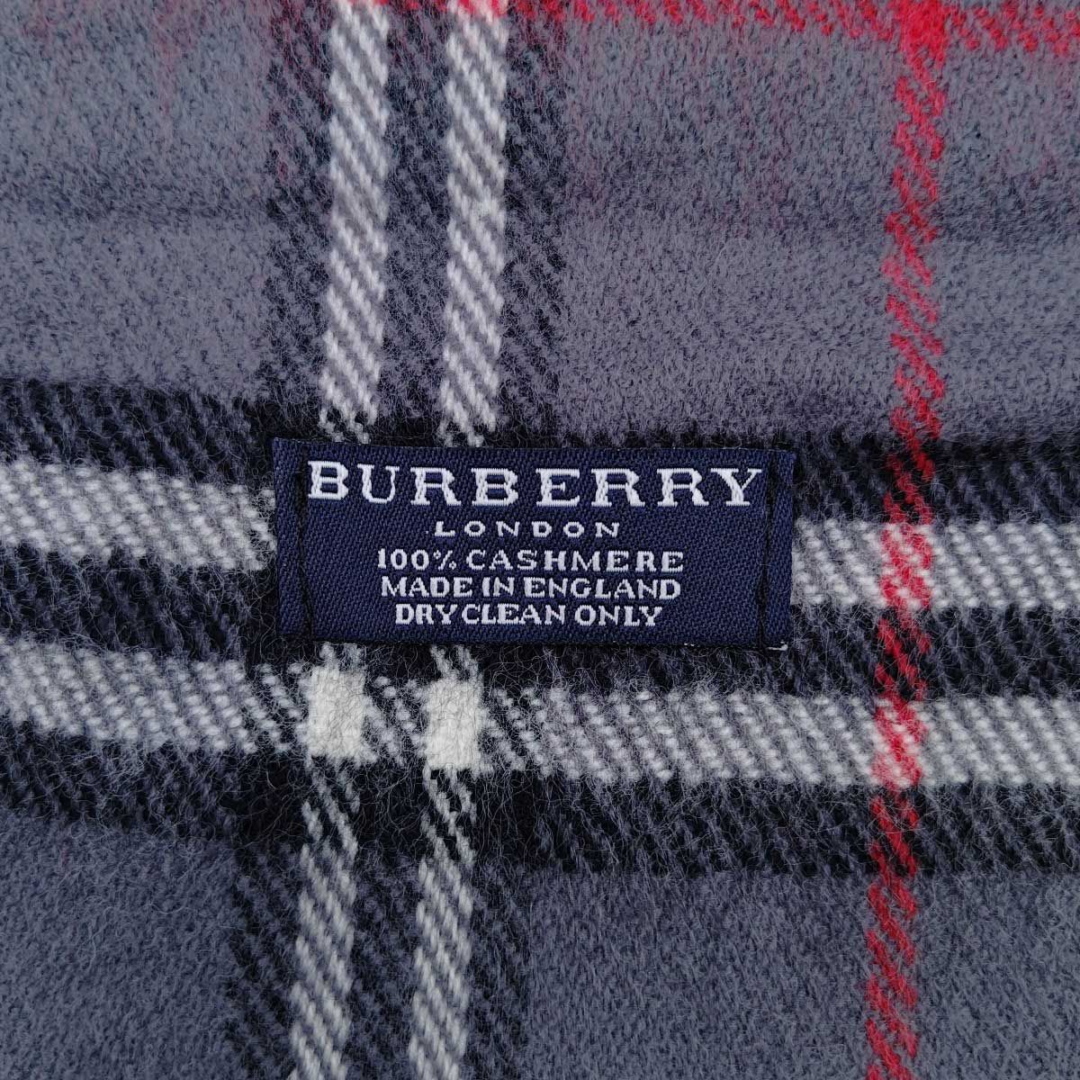 ♥ バーバリー ノバチェック カシミヤ マフラー 英国製 BURBERRY