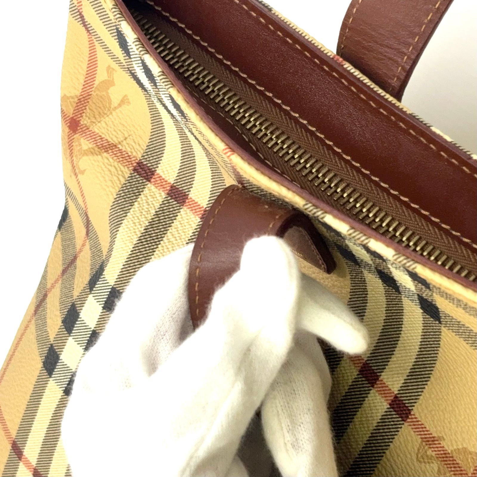 ベージュ トートバッグ