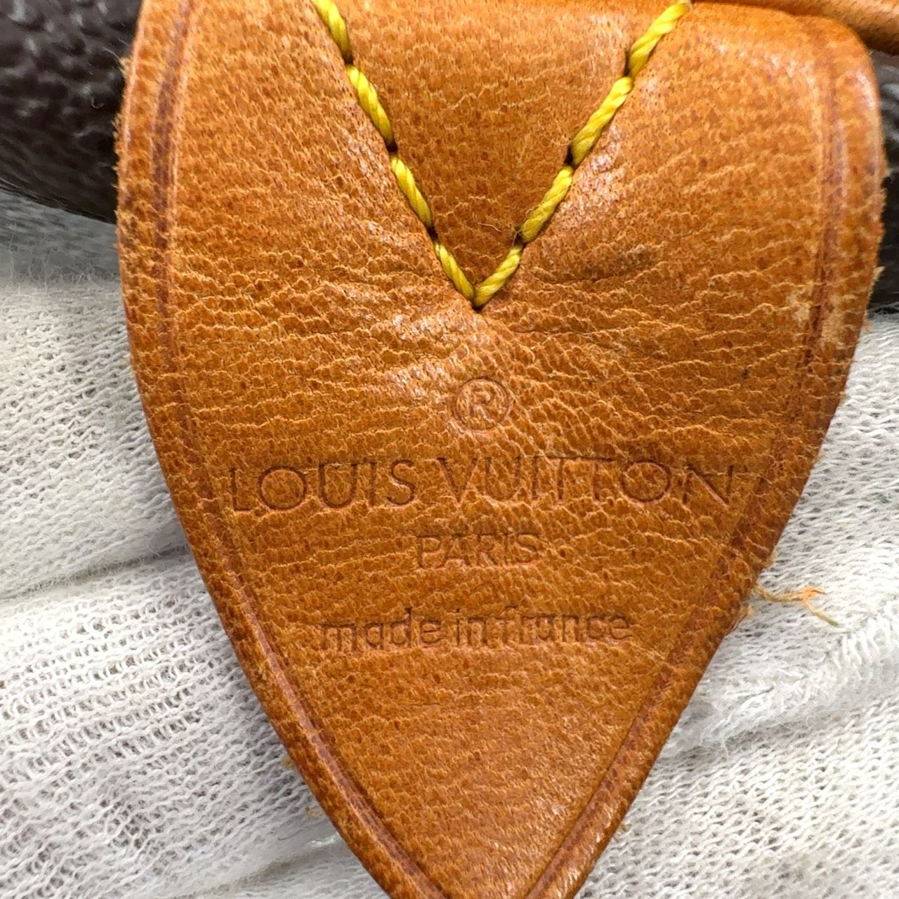 レザー×PVC ブラウン