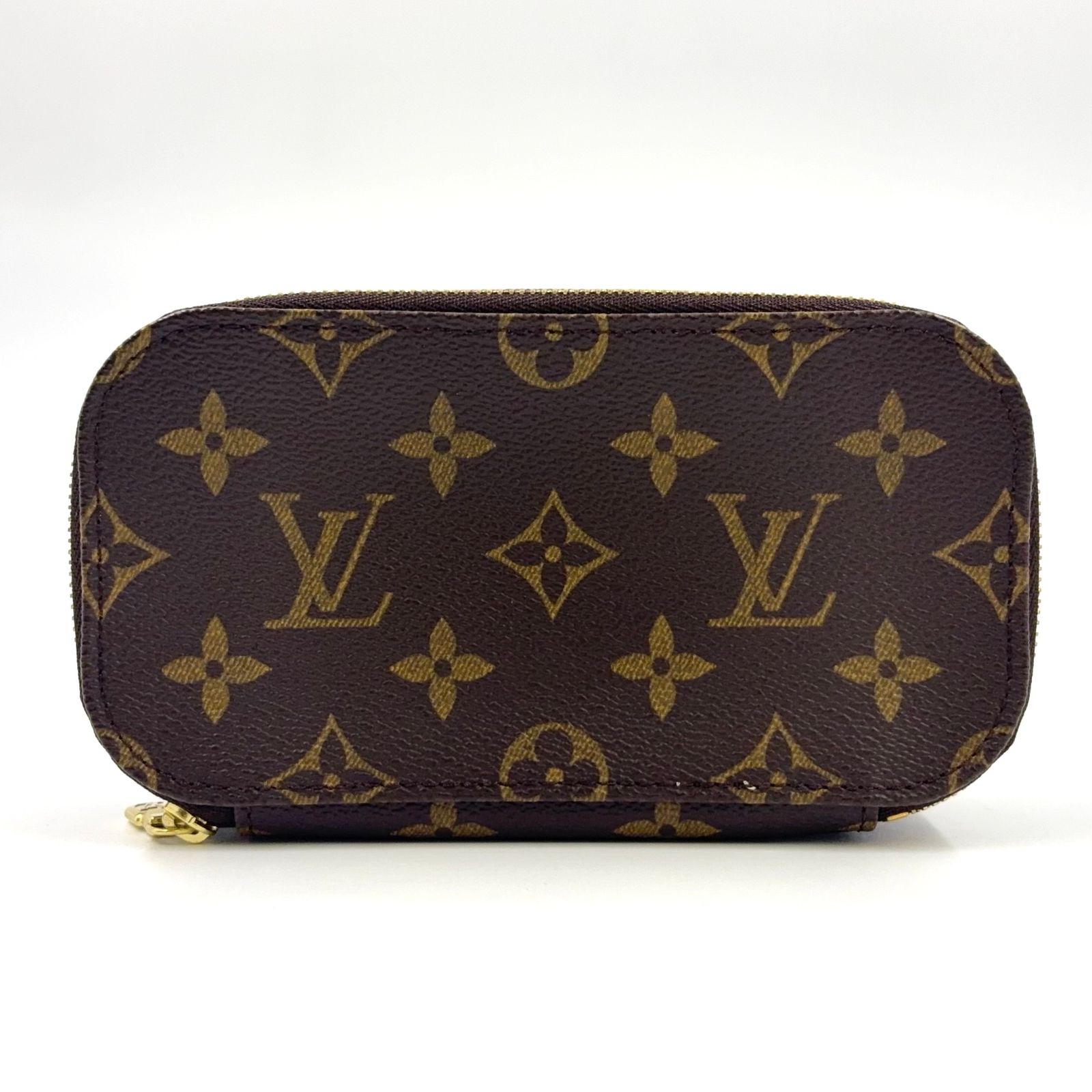 LOUIS VUITTON トゥルース ブラッシュPM モノグラム モノグラム PVC ブラウン コスメポーチ ゴールド M47510