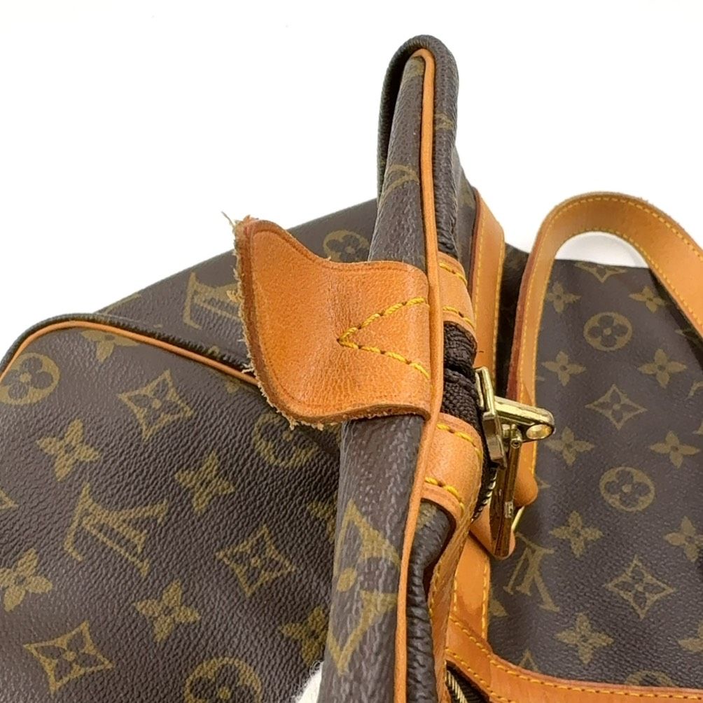 LOUIS VUITTON サックスプール45 モノグラム モノグラム レザー×PVC ブラウン ボストンバッグ ゴールド M41624 DECORATOM_COM_BR