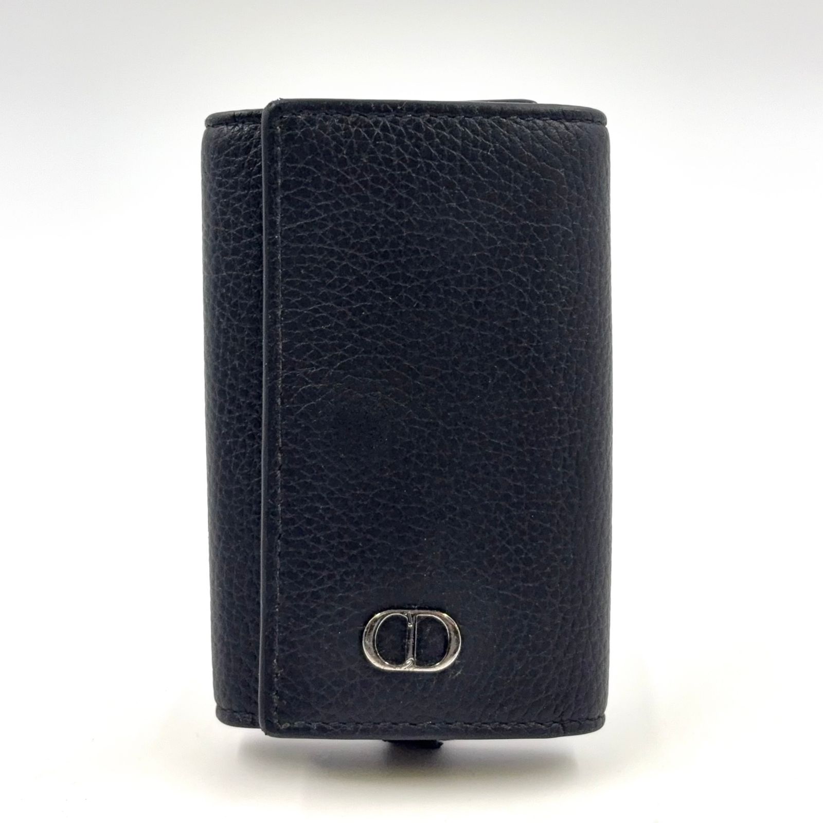 Christian Dior レザー 6連 レザー ブラック キーケース ブラック