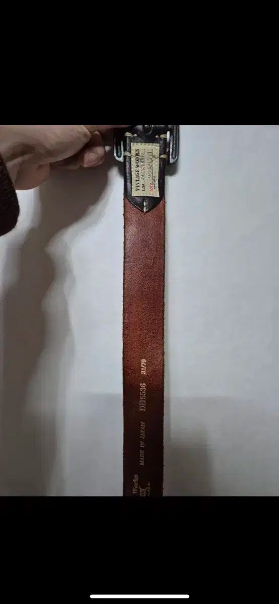 ヴィンテージワークス茶芯ベルト ブラック DH5536 31/79 ヴィンテージ