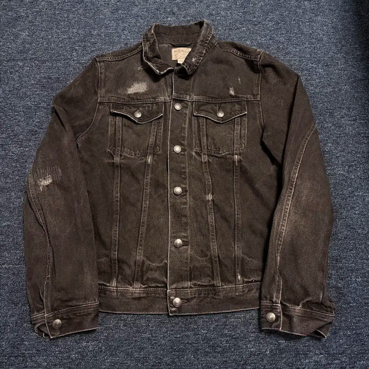 ポロ ラルフローレン ブラック 星条旗 デニム ジャケット