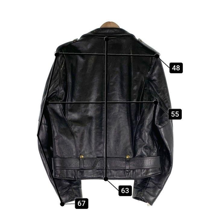 VANSON バンソン C2 レザーダブルライダースジャケット ブラック 現行