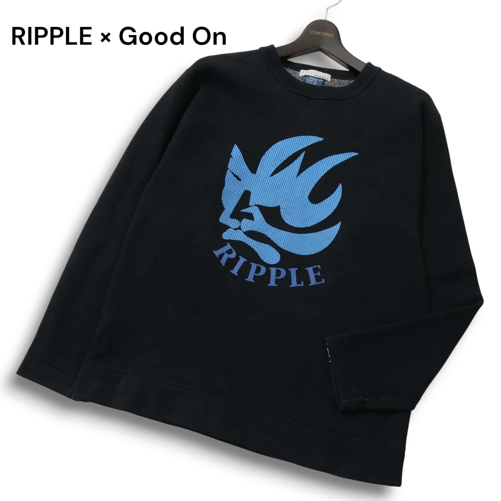 USA製☆ RIPPLE × Good On グッドオン 秋冬 裏起毛☆ ロゴ プリント 