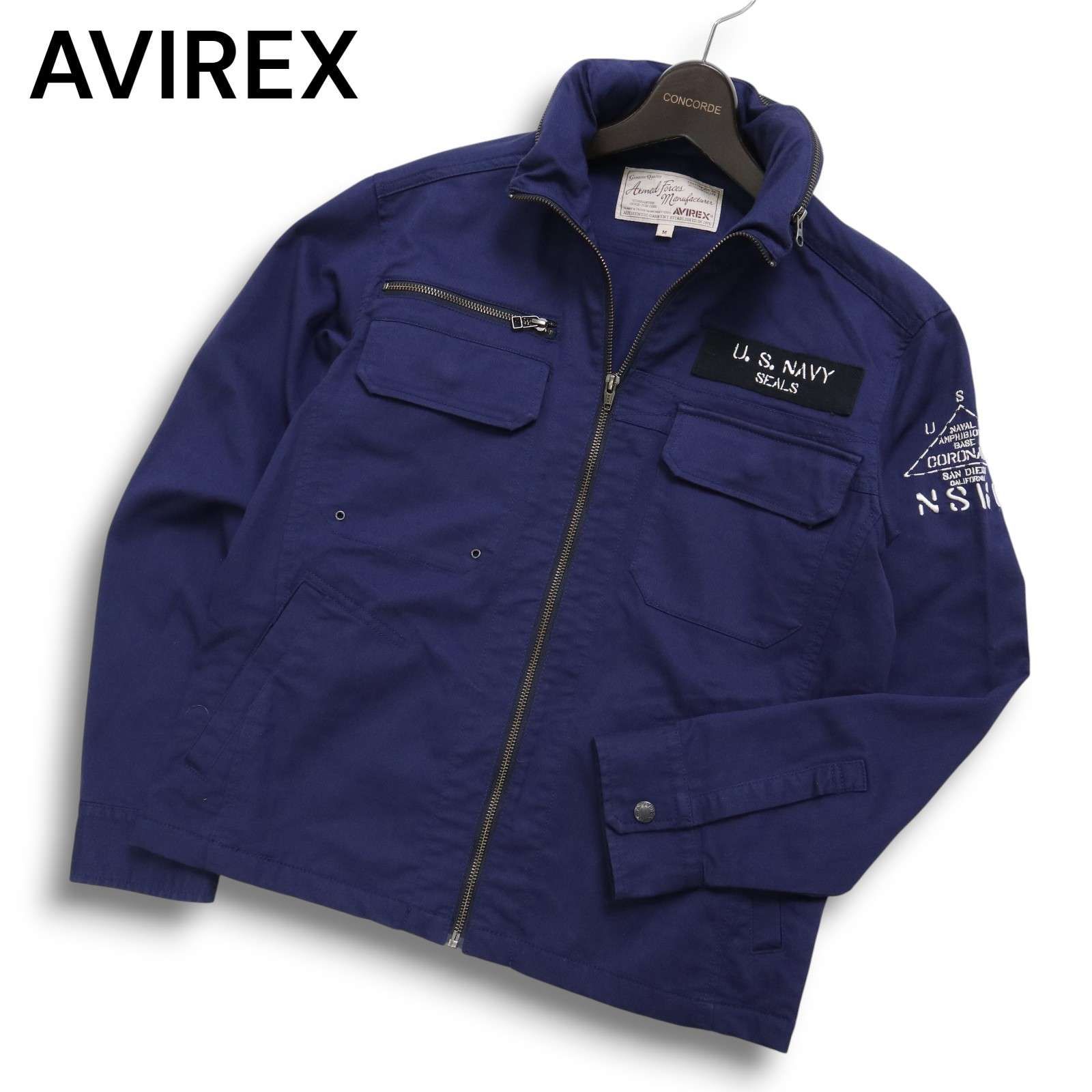 AVIREX アヴィレックス 通年☆ シンプル グラフィック ストレッチ 