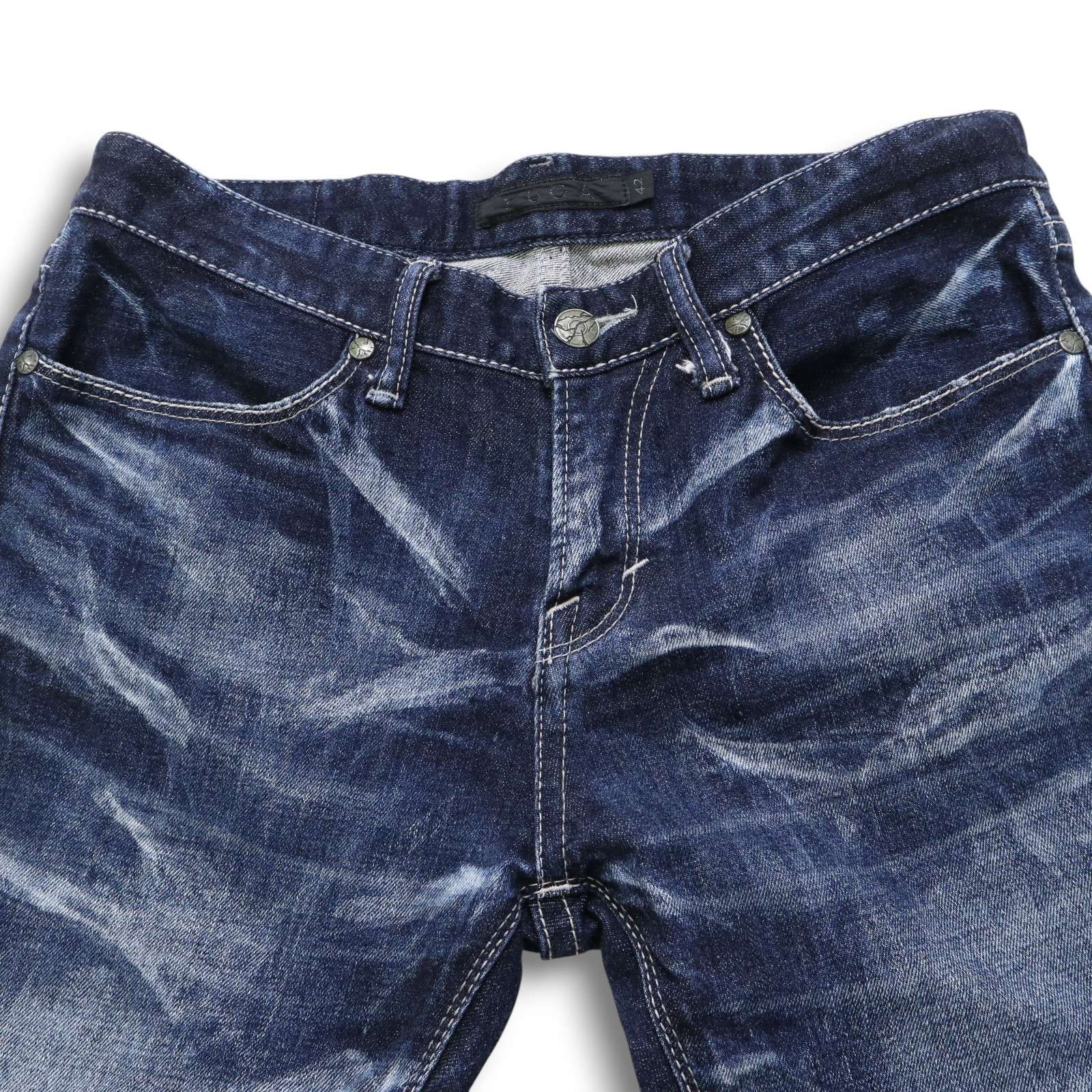 FUGA フーガ ダメージ加工☆ ストレッチ スキニー デニム パンツ