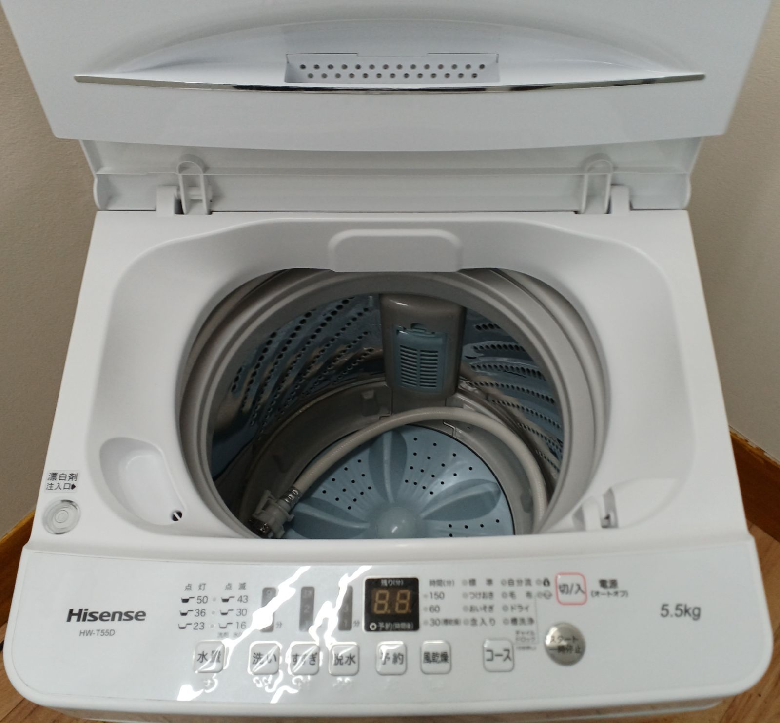 Hisense 洗濯機 容量5.5kg 2019年製 HW-T55D 美品 お得なセット値引き