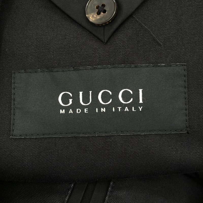 中古】GUCCI ミリタリージャケット サイズ50 ブラック 170487・Z0877