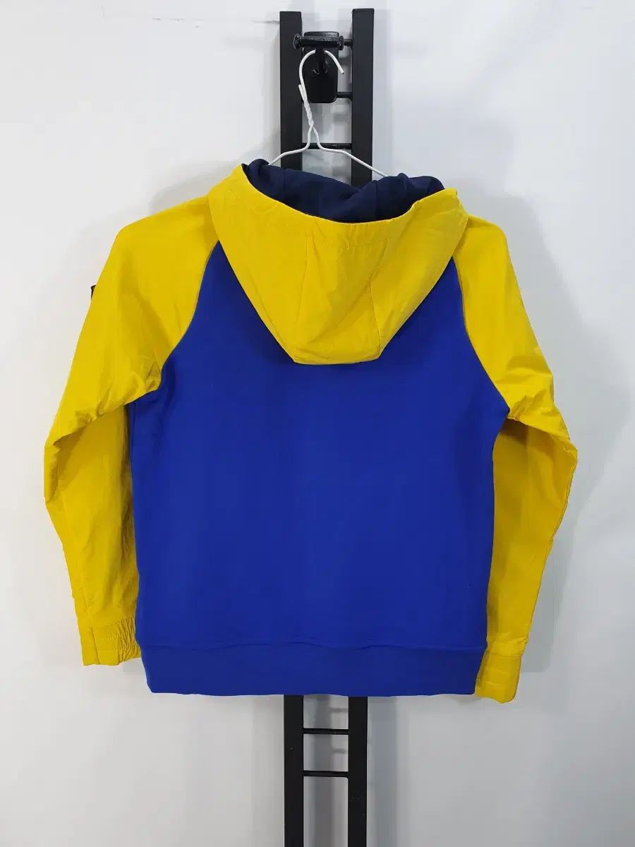 ポロハイテックフードTシャツ ブルー|イェロー BOYS PLANET L 14|16