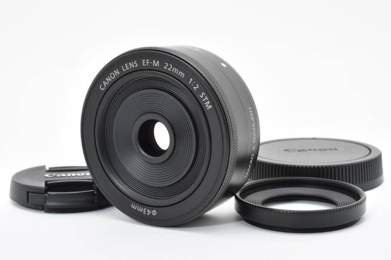 CANON LENS EF-M 22mm 1:2 STM キャノン 一眼レフ カメラレンズ [極上