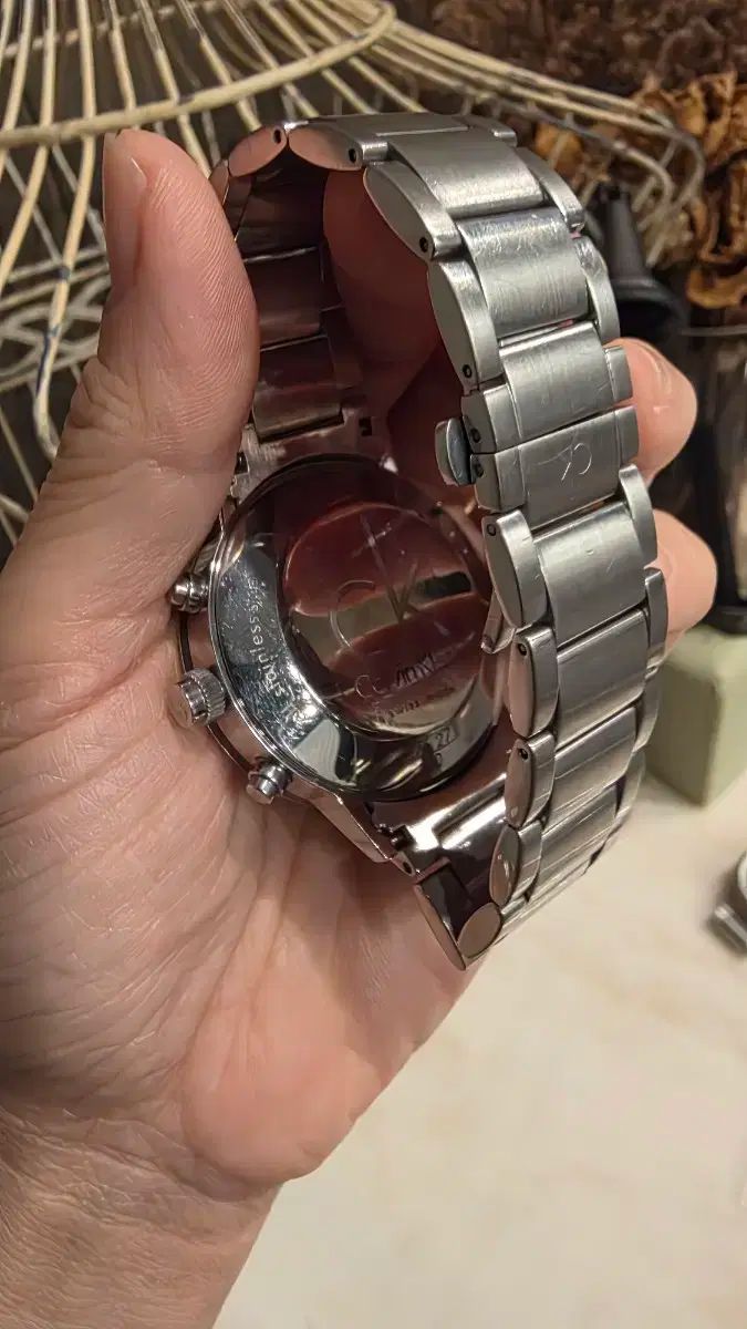 Calvin Klein メタル 時計 ブラック ダイアル