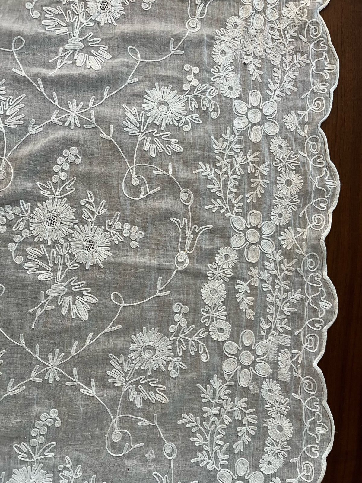 フランスアンティーク カフェカーテン