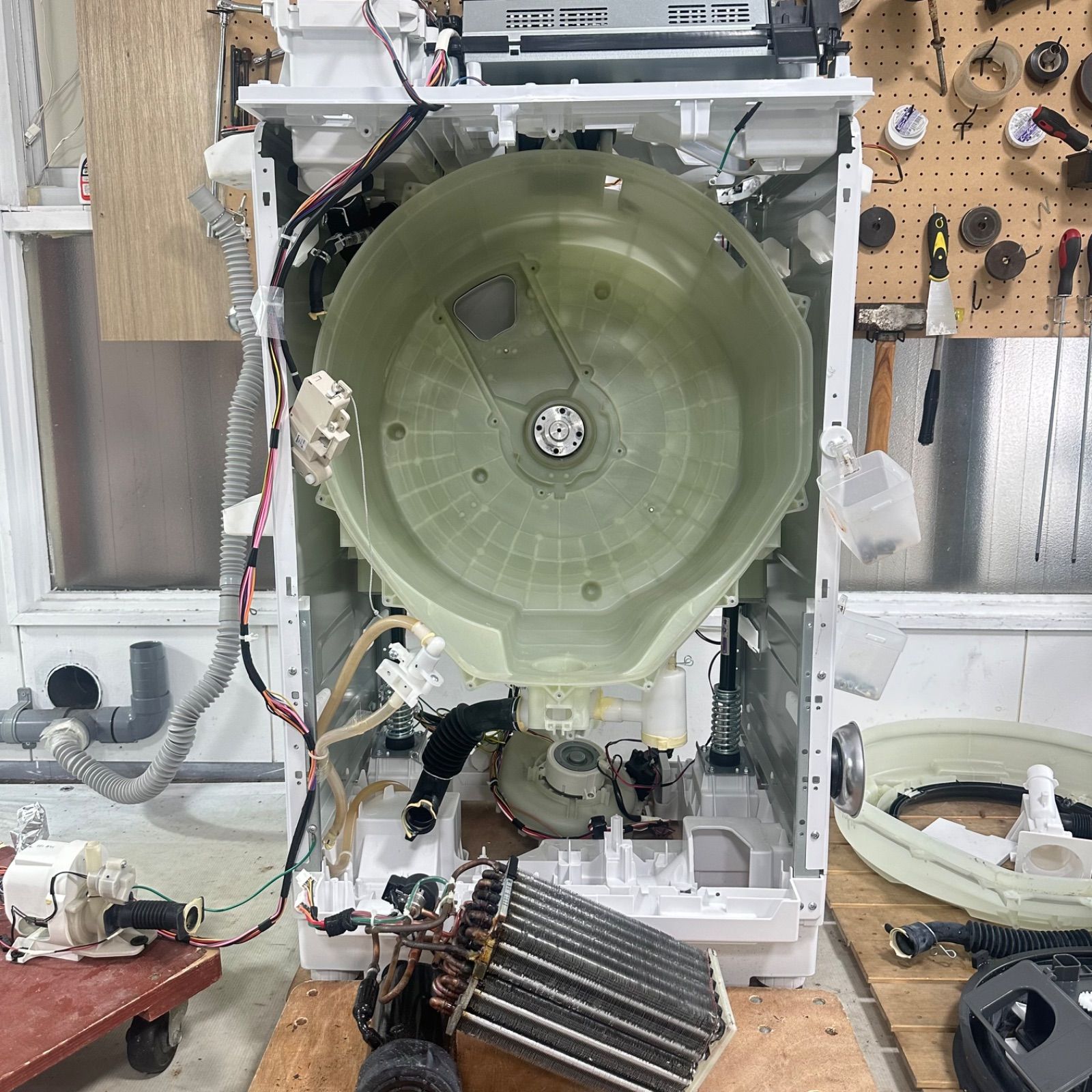 ドラム式洗濯機 完全分解洗浄