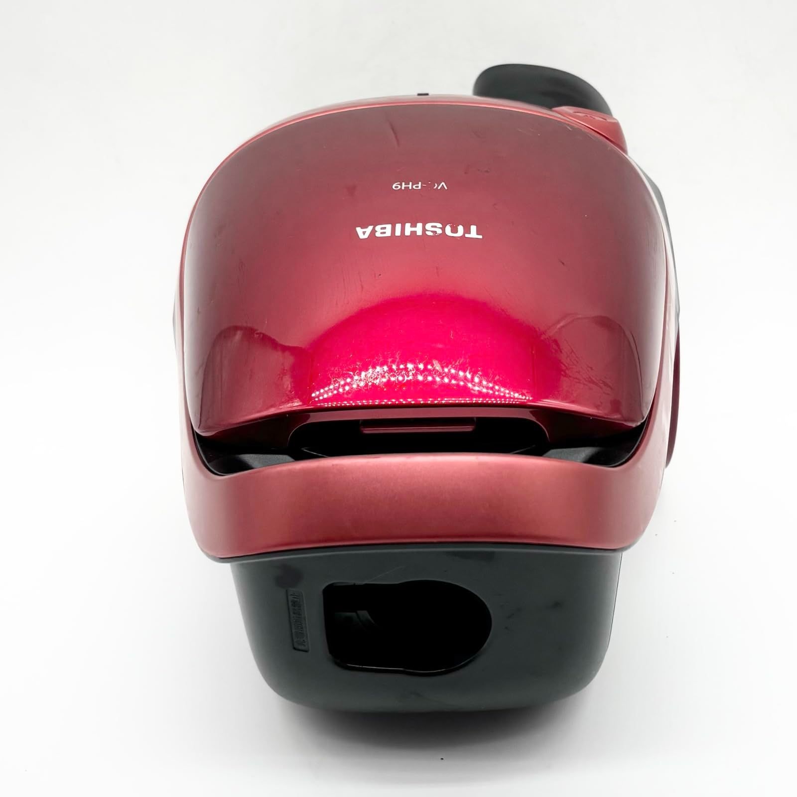 東芝 掃除機 紙パック式 キャニスター型クリーナー コード式 軽量コンパクト VC-PH 9-R グランレッド ○1524
