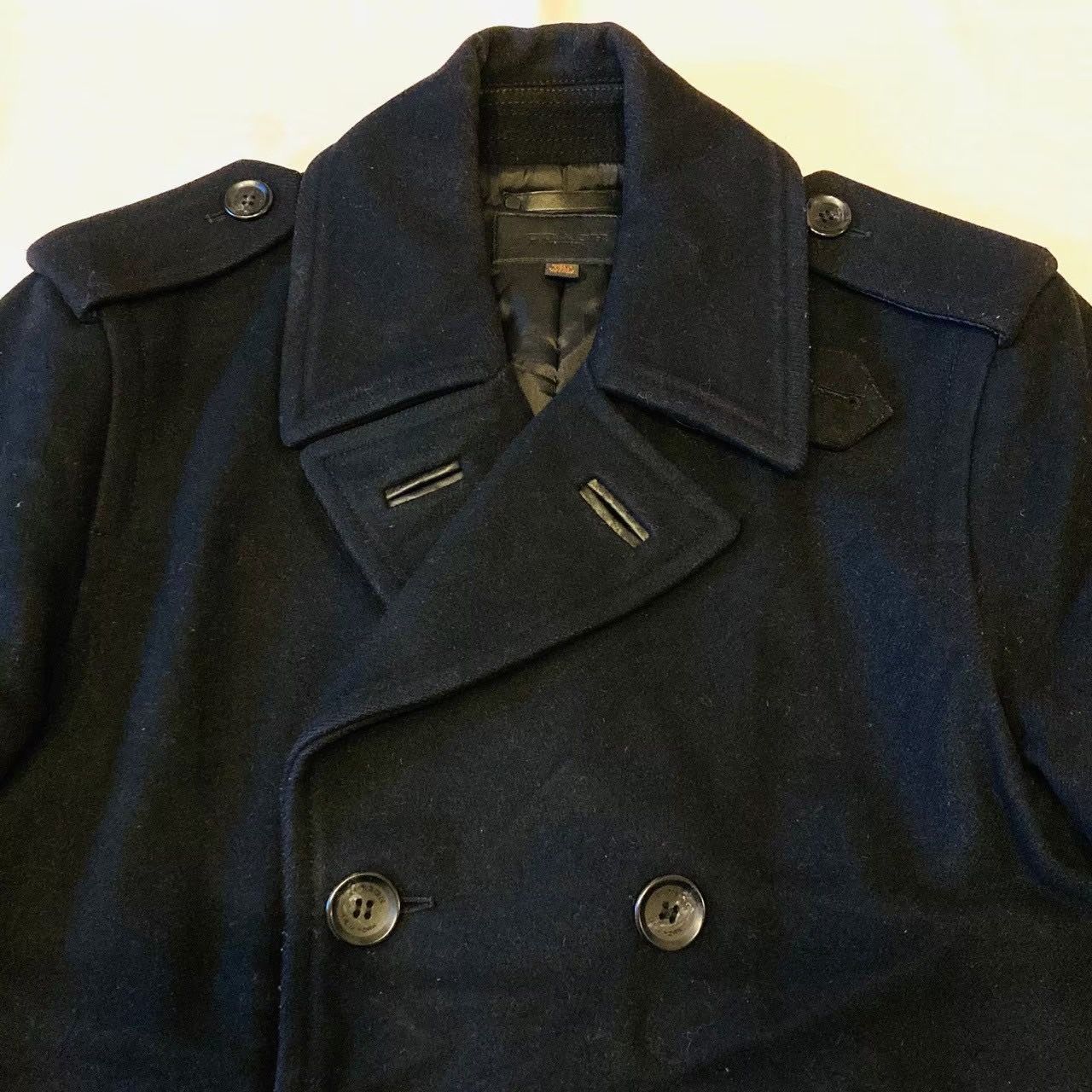 COACH NEW YORK コーチ ウール Pコート ピーコート ブラック M