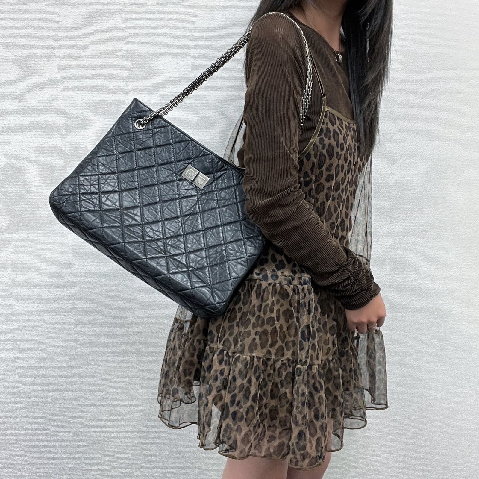 中古】CHANEL シャネル ココマーク マトラッセ 2.55 チェーン