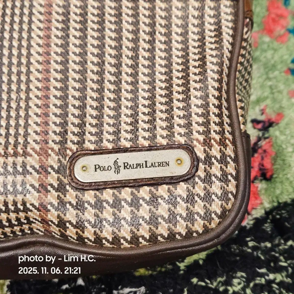 ポロラルフローレン ハウンドトゥース チェック クロスバック