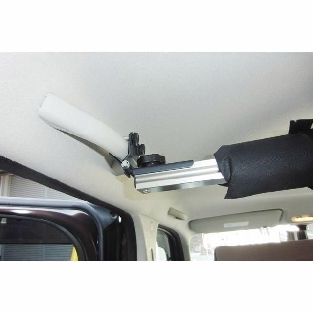 送料無料 CAP アシストグリップ金具タイプ 車内キャリア2本セット 延長ステー パッド付き 寿産業 ロッドホルダー サーフボード なみのりこぞう NAMINORIKOZOU