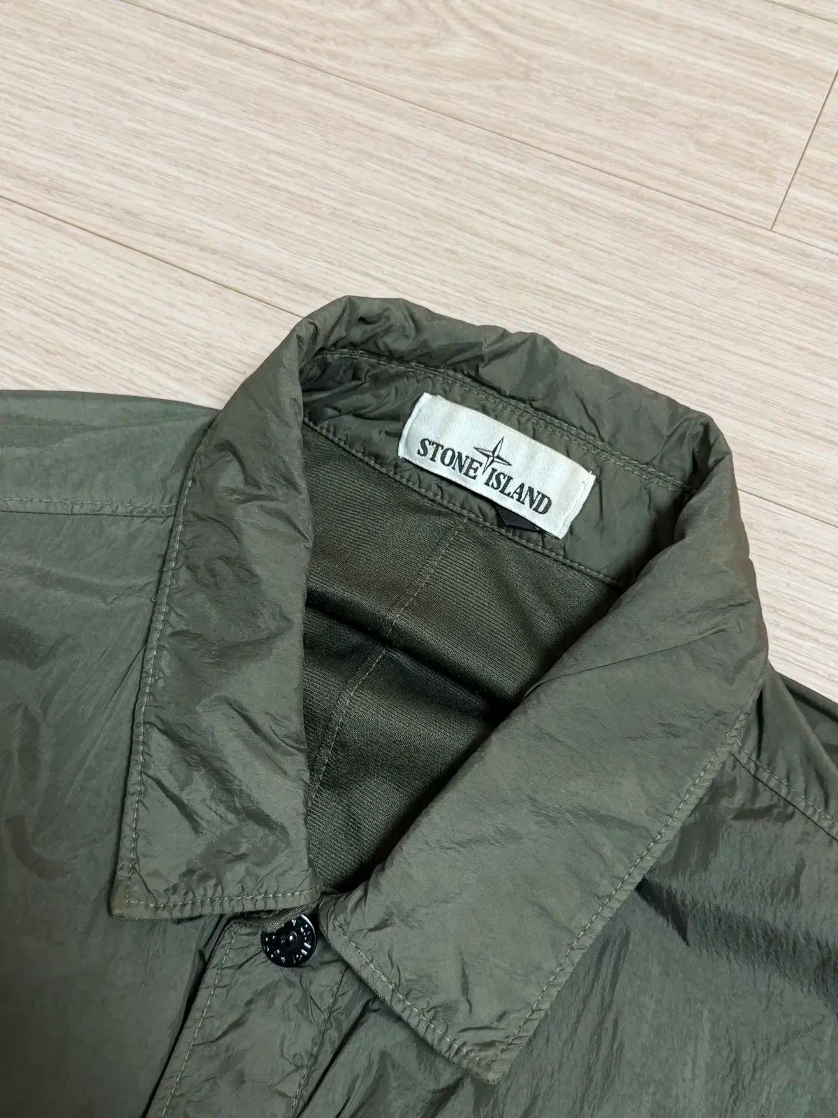 XXL ストーンアイランド ナイロンメタル オーバーサイズ シャツジャケット カーキ