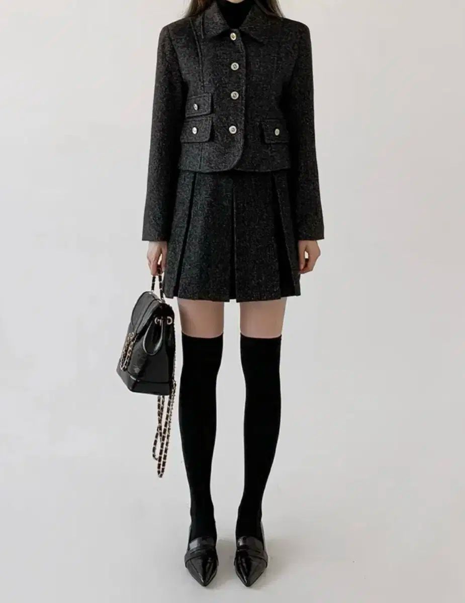 ルベネ ツイード ウールジャケット セットアップ